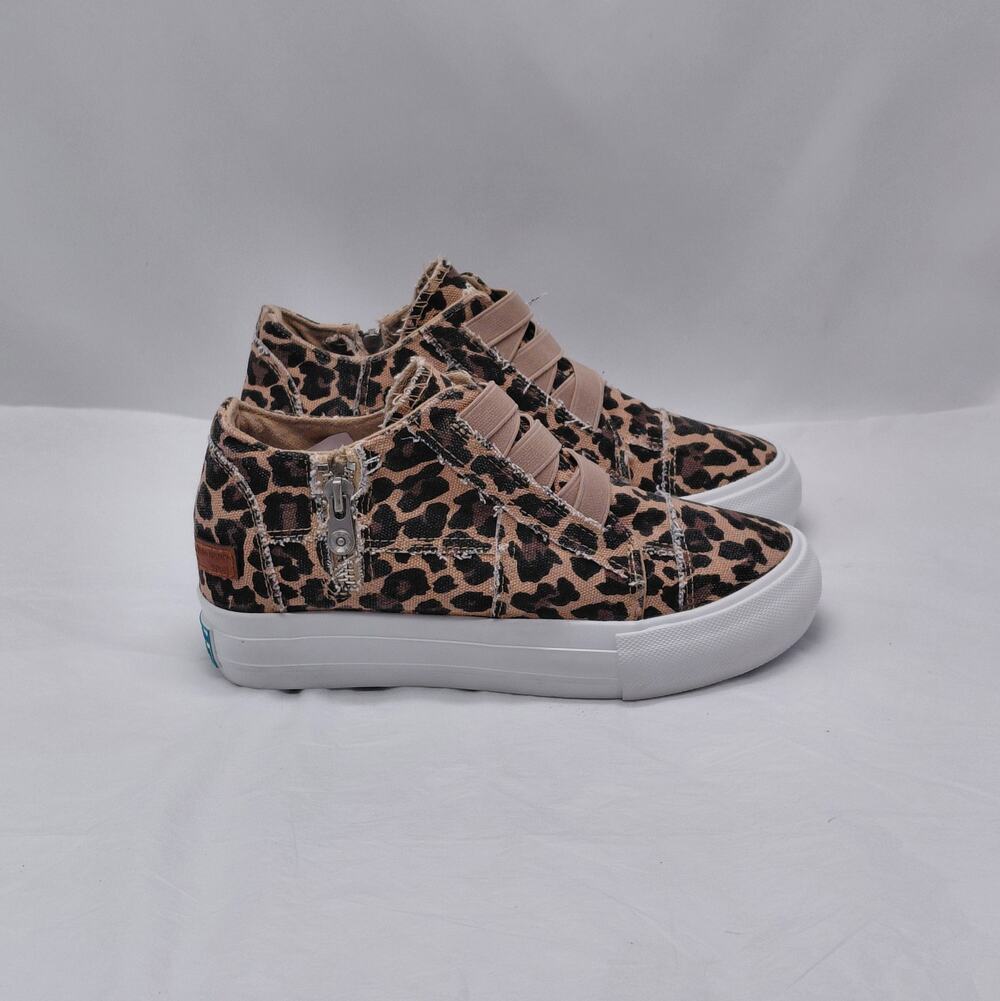 Jenn Ardor Womens Platform Sneakers Size 6 Leopard Print Distressed Y2K Street